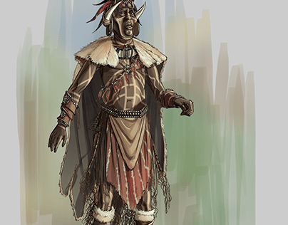 Blood Psalms costume illustrations: Ku'uah Tribe