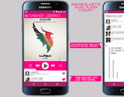 Music Player concept for Android.