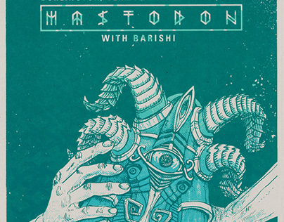 Mastodon Screen Printed Concert Poster