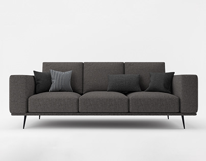 Sofa Modeling + Lighting + Texturing - Autodesk 3ds Max