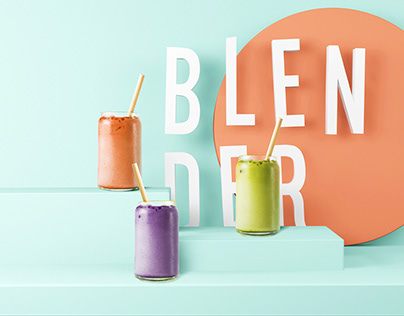 Blender Cafe Branding