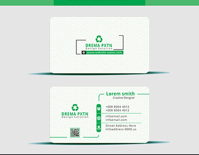 Free vector Green business card template