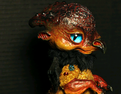 OOAK Poseable Dolls: Scorching Dragon