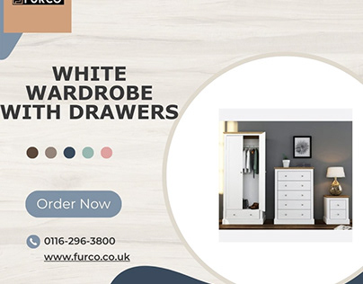Modernize Your Bedroom with White Wardrobe with Drawers