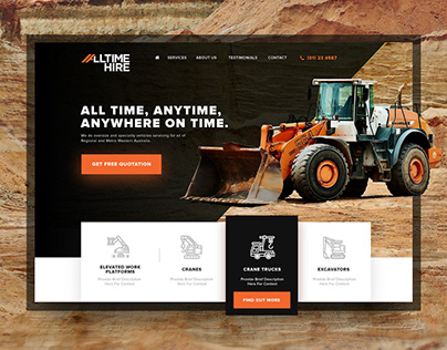 All Time Hire | Website Design Project