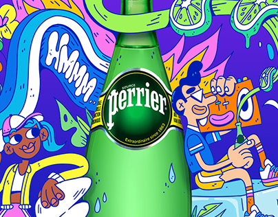 Perrier advertising posters / Personal project