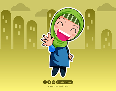 Happy Hijab Girl