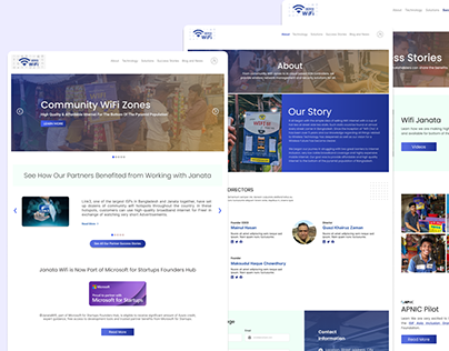 Janata WIFI: Website UI Design