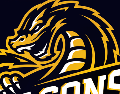 Dragons Sports Logo For Sale