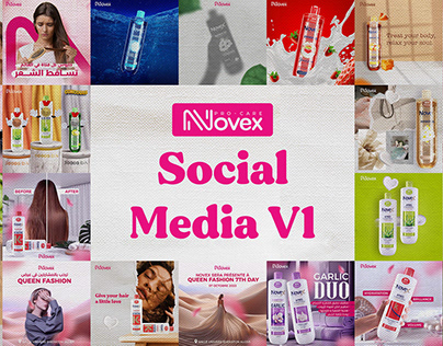 novex cosmetics social media designs