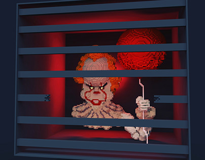 Pennywise-voxel art