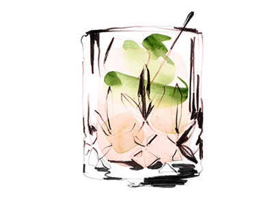 Cocktail Illustrations for Kilian Paris