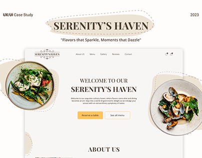 Restaurant web-site | UX/UI case study