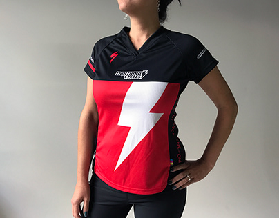 Branding for Lightning Cycles MTB jersey