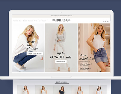 Rubberband Jeans Web Design