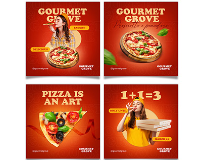 Social Media Design. Food. Pizzeria