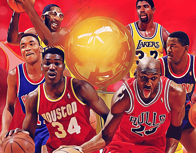 Infographics: NBA Finals. 1987-1996