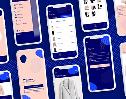 Design-concept for Wardrobe app