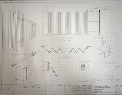 Building Construction Sheet (Sliding and Folding door)