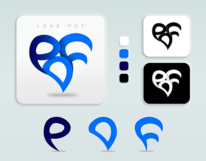 Love PDF Logo | Logo Design | Logo Inspiration