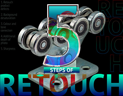5 steps of retouch of photo bearing carriage