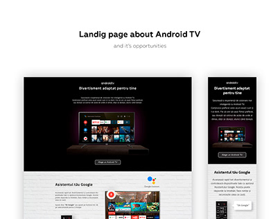 Landing Page/ Android TV