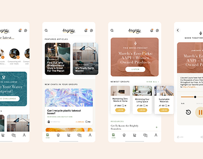 Project thumbnail - Brightly Community App + Shop