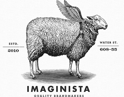 Imaginista Logo Identity Illustrated by Steven Noble