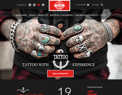 Tattoo Themed Website