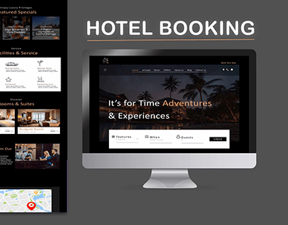 HOTEL BOOKING LANDING WEB-PAGE | UI Designer