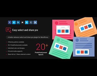 Easy Select and Share Pro WordPress Plugin