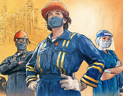 Frontline Workers Illustration
