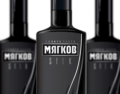 Myagkov Vodka packaging design