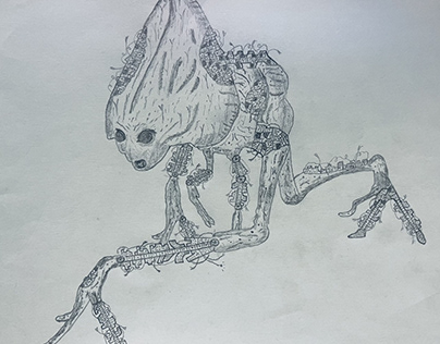 War of the Worlds Alien Sketch