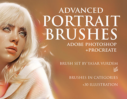 Advanced Portrait Brushes for Photoshop and Procreate
