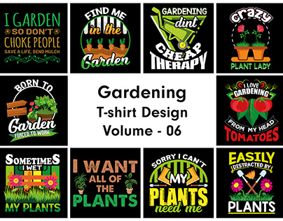 Gardening T-shirt Design