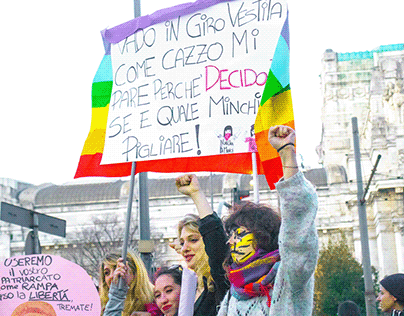Demonstration for women's rights