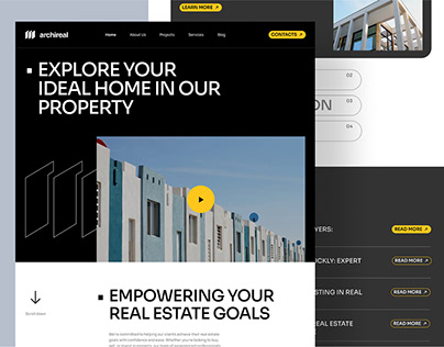 Real Estate Website Landing Page | UI Design