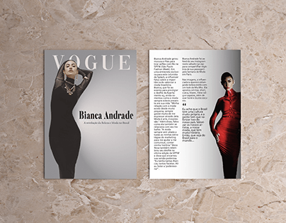 Revista Bianca Andrade para Vougue | Projeto Academico