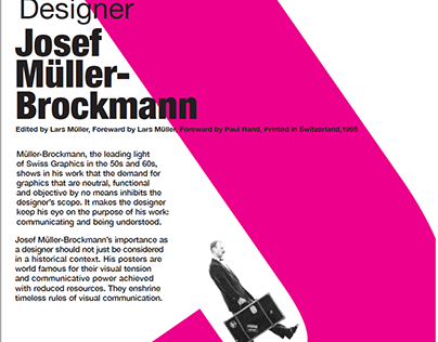 Josef Muller-Brockmann Graphic Design