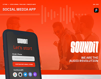 SoundIt - UI Design Social Media App