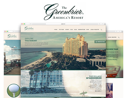 Greenbriar Resort Concept Website