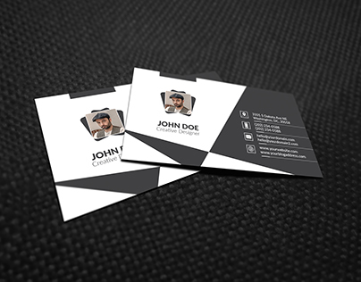 Gray Business Card Mockup