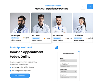 Find Doctor Landing Page