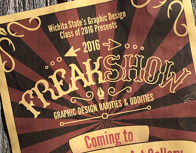 Freakshow 2016 posters
