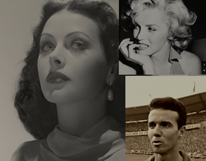 Hendy Lamarr/Marilyn Monroe/zagallo colorização