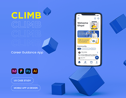 Climb - Career Guidance App Design | UX Case Study