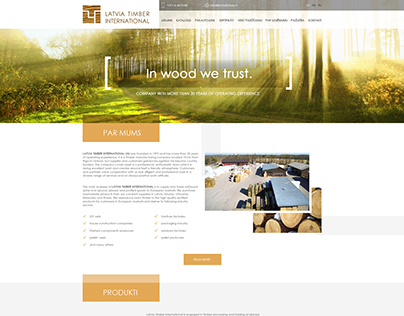 Timber latvia webpage