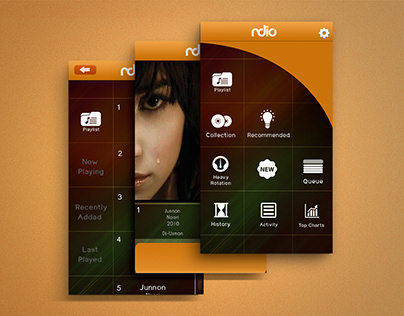 Rdio mobile application