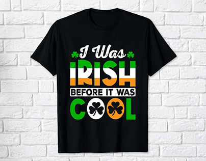 St Patrick's Day Typography T-shirt Design